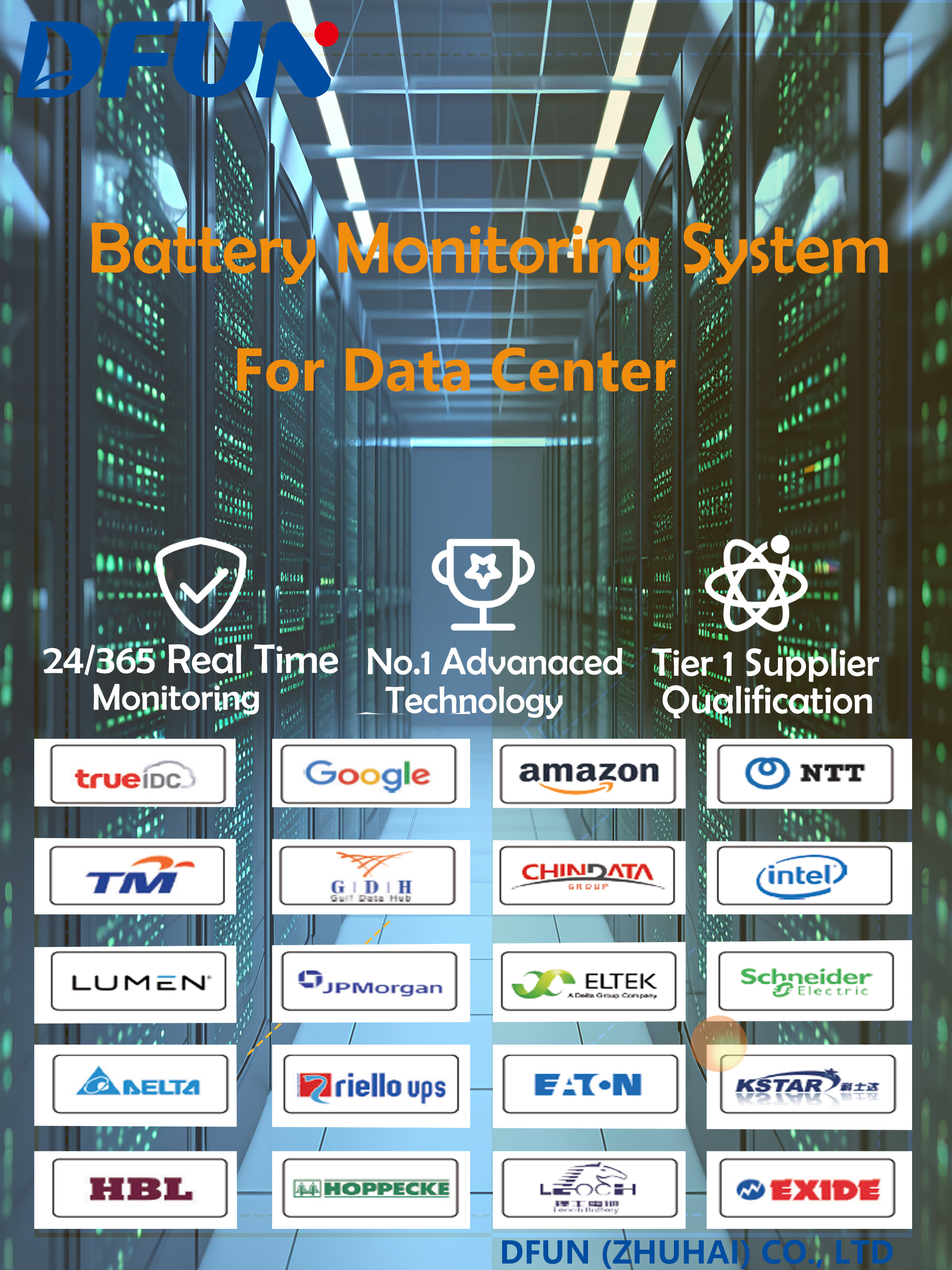BMS For data center 海报 BMS für Rechenzentren