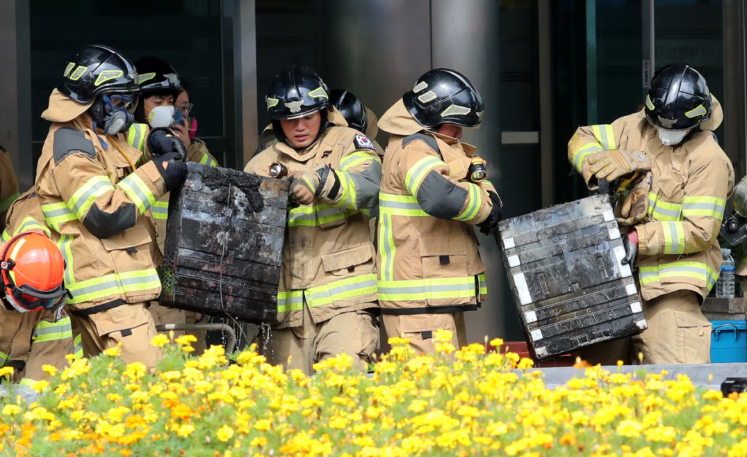 South Korea data center fire 2 Südkorea Rechenzentrum Feuer 2