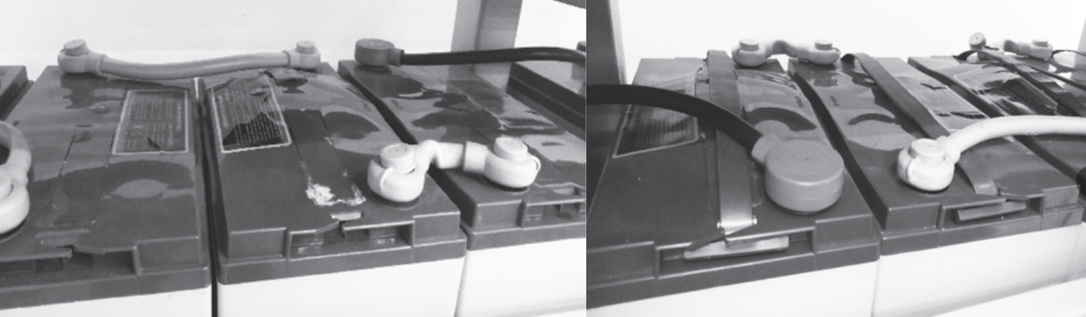 Bulging of 12V Batteries Ausbeulung von 12V-Batterien