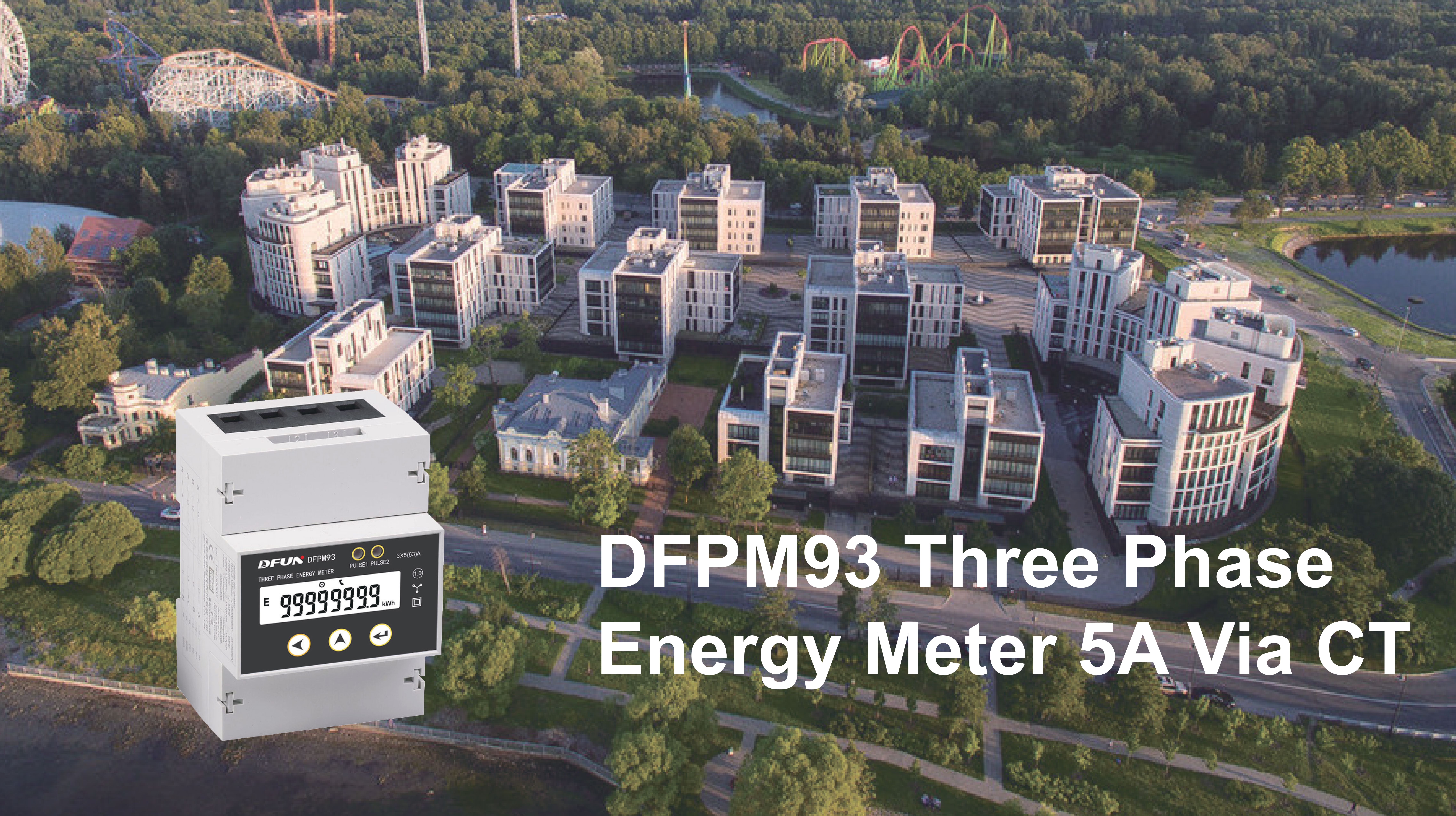 DFPM93 Dreiphasen-Energiezähler 5A über CT-Überschrift
